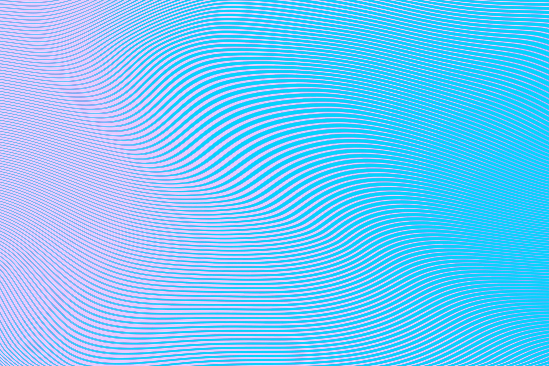 Pink and blue waves